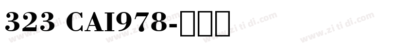 323 CAI978字体转换